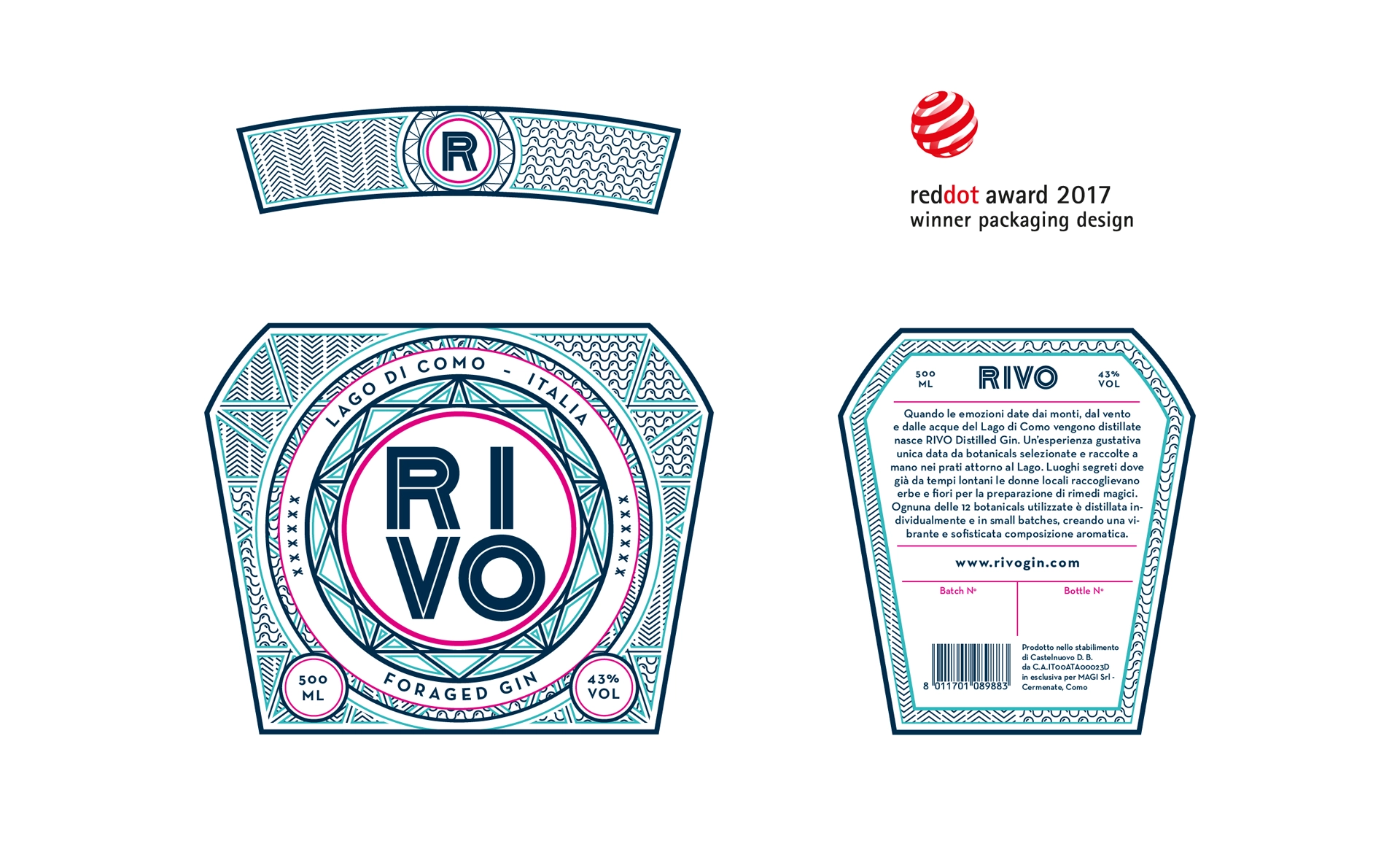 Packing-Design für RIVO Gin #3